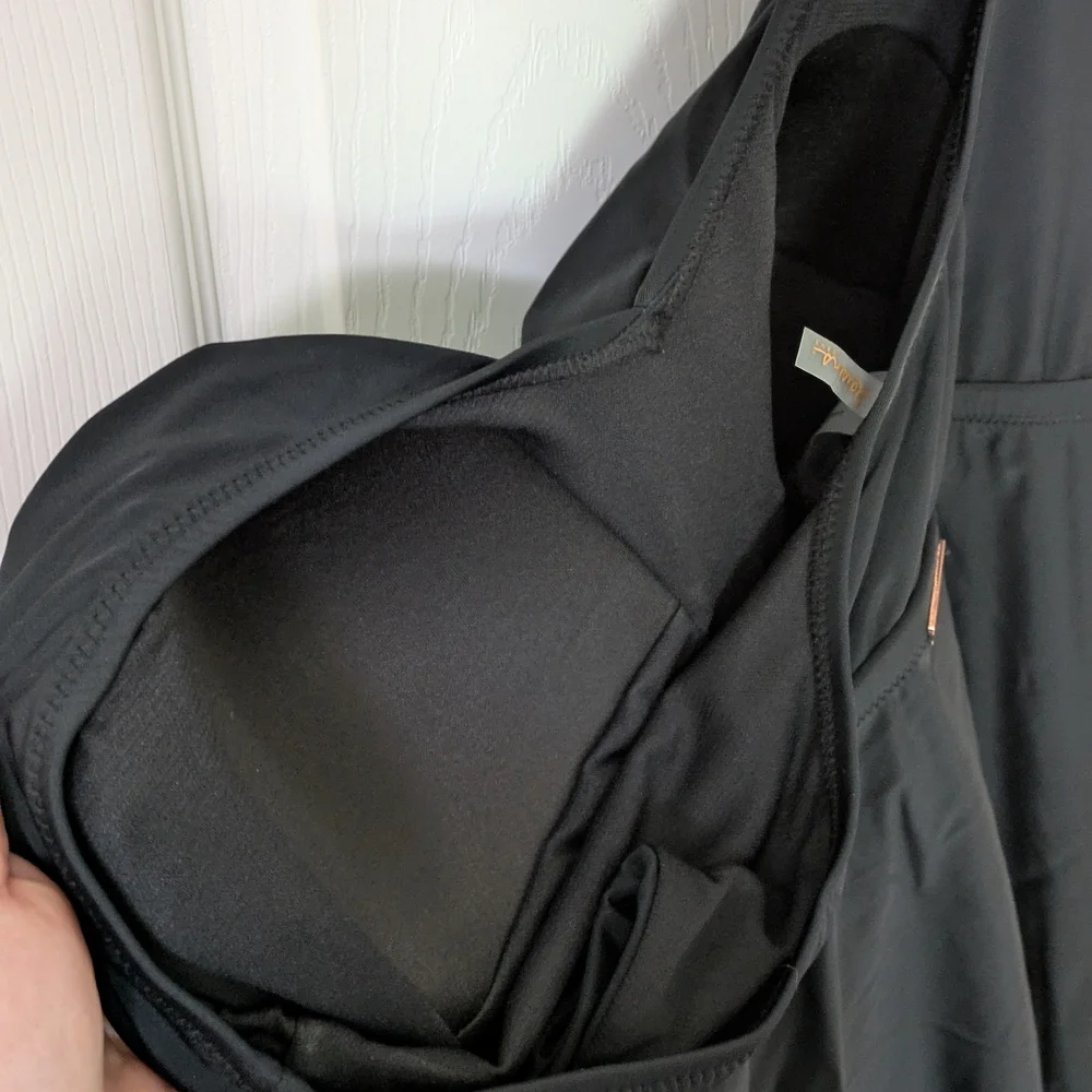 NWT Women's 16W Black Swim Dress - Picture 6 of 6